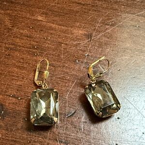 Elegant Gold and green Earrings